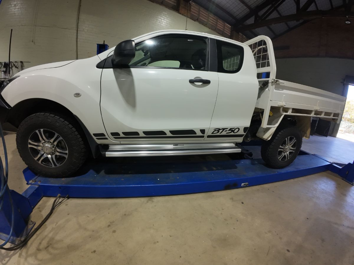 Mazda BT-50 with side steps fitted