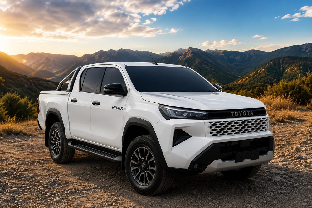 Toyota HiLux with tinted windows